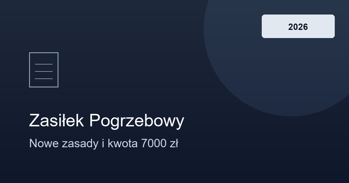 Zasiłek pogrzebowy - formularze i banknoty